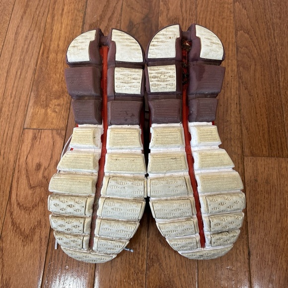 On Cloud Running Shoes Sneakers Women’s Size 6 White Orange - Picture 11 of 11